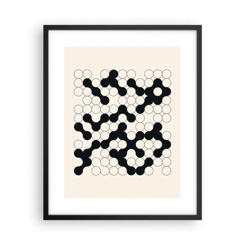 Plagát v čiernom ráme - Čínska hra – variácia - 40x50 cm