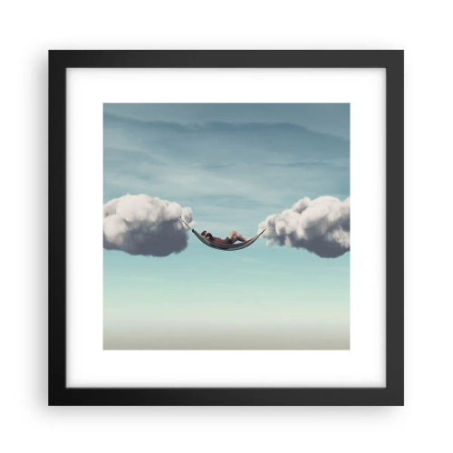 Plagát v čiernom ráme - Blaženosť okamihu - 30x30 cm