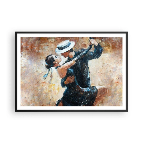 Plagát v čiernom ráme - A la Rudolf Valentino - 100x70 cm