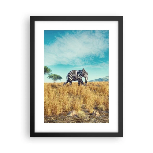 Plagát v čiernom ráme - Šedá už nie je v móde - 30x40 cm