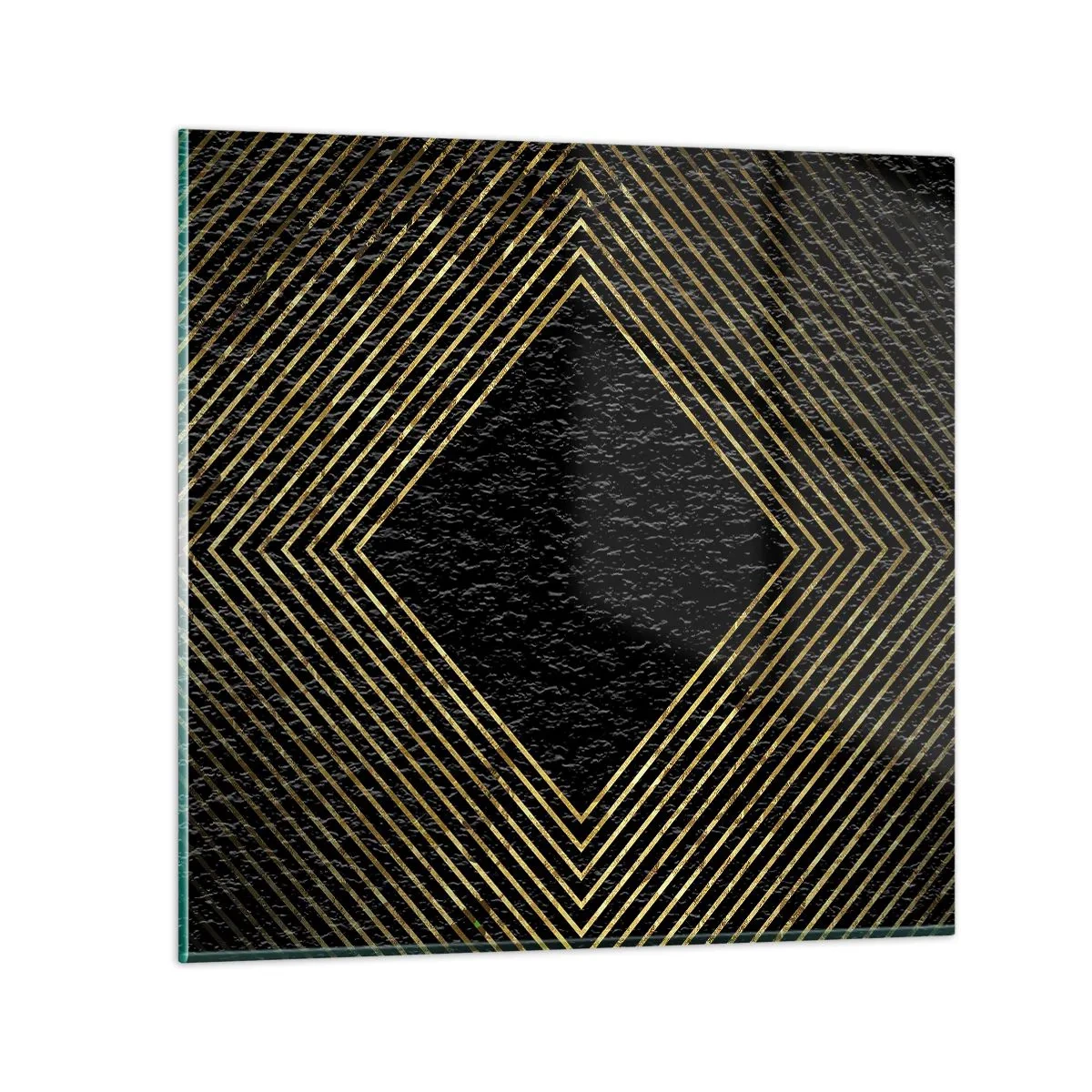 Obraz na skle - Geometria v štýle glamour - 30x30 cm