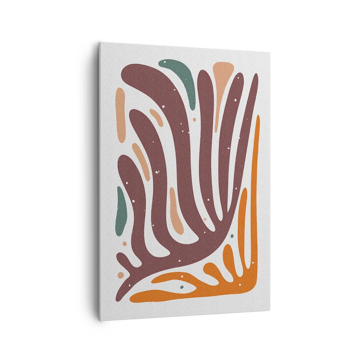 Obraz na plátne - Organická a radiálna kompozícia - 70x100 cm