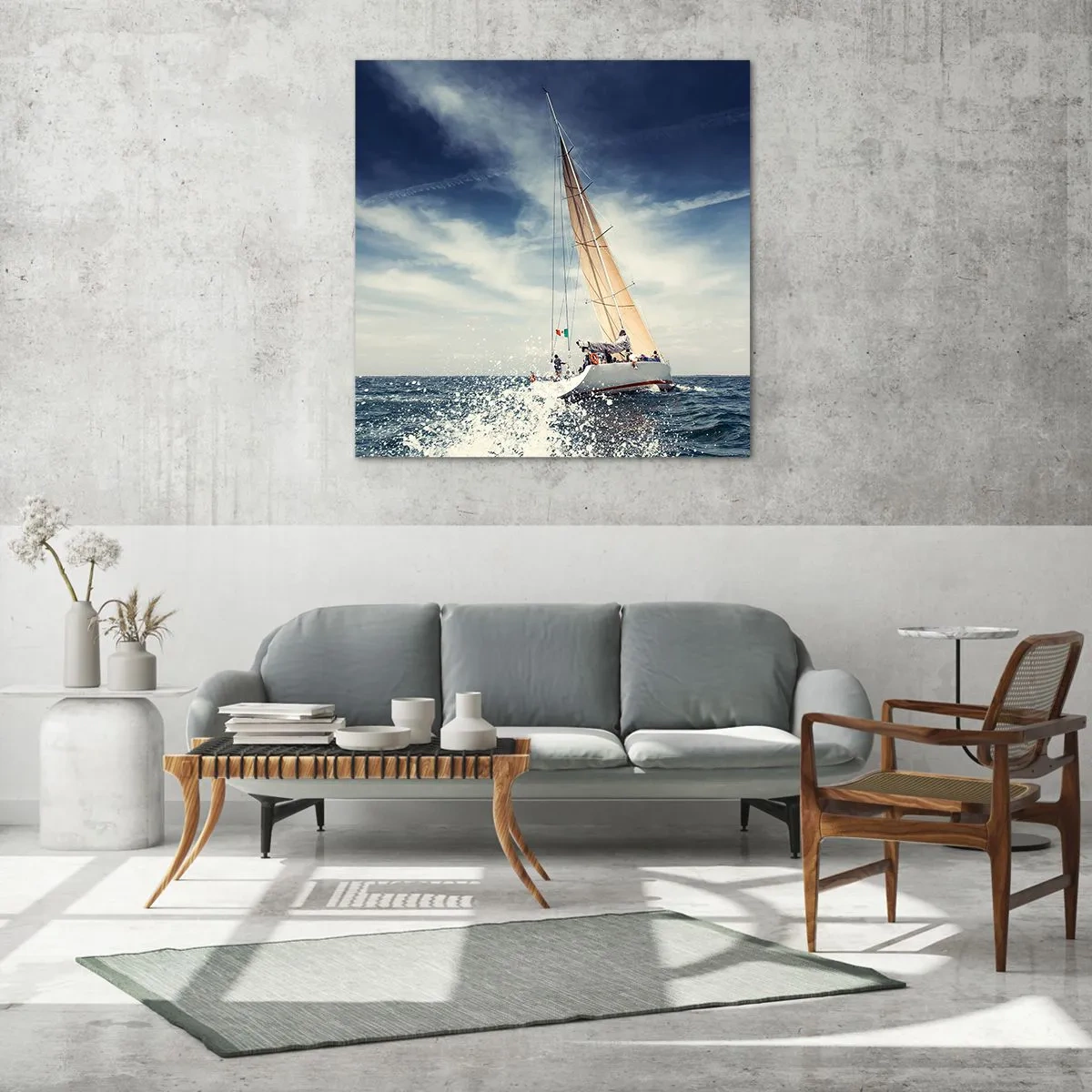 Obraz na skle - Nás nedobehnú! - 60x60 cm