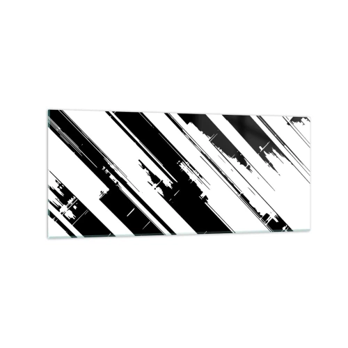 Obraz na skle - Intenzívna a dynamická kompozícia - 120x50 cm