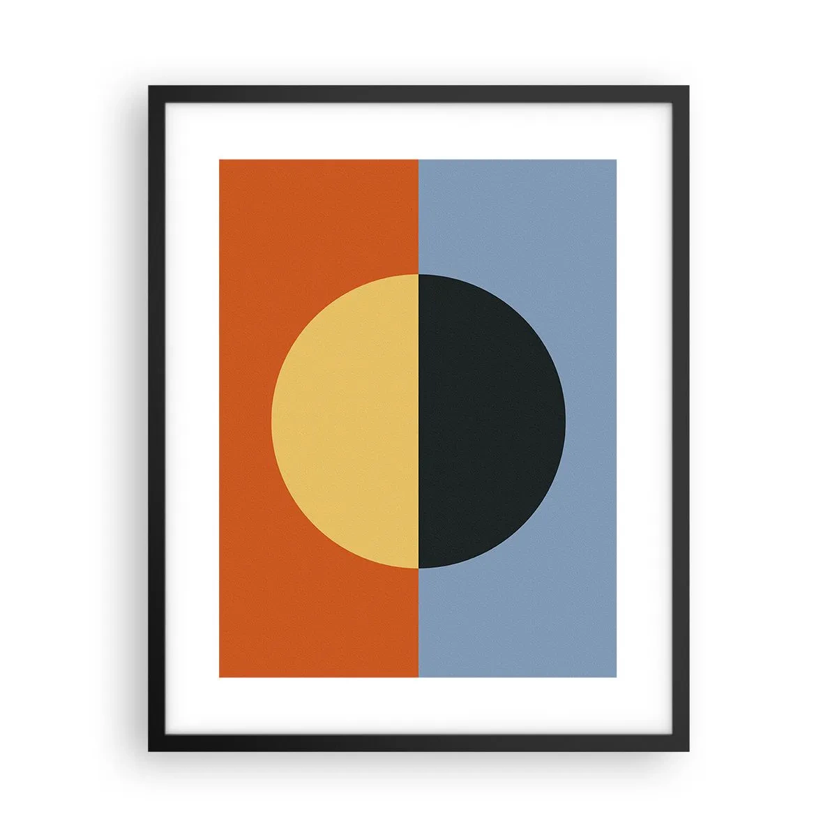 Plagát v čiernom ráme - Kompozícia tepla a chladu - 40x50 cm