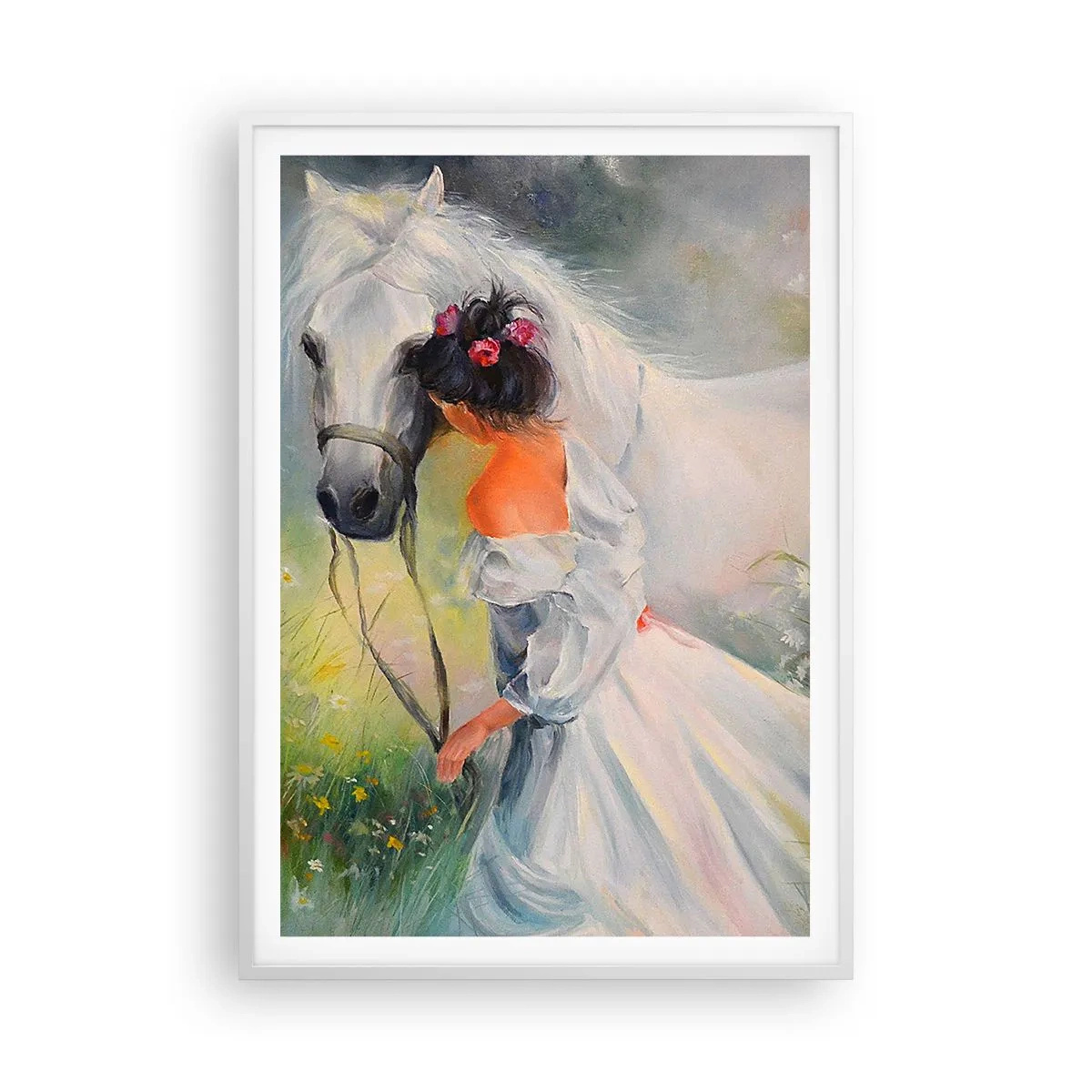 Plagát v bielom ráme - Ako z krásneho sna - 70x100 cm