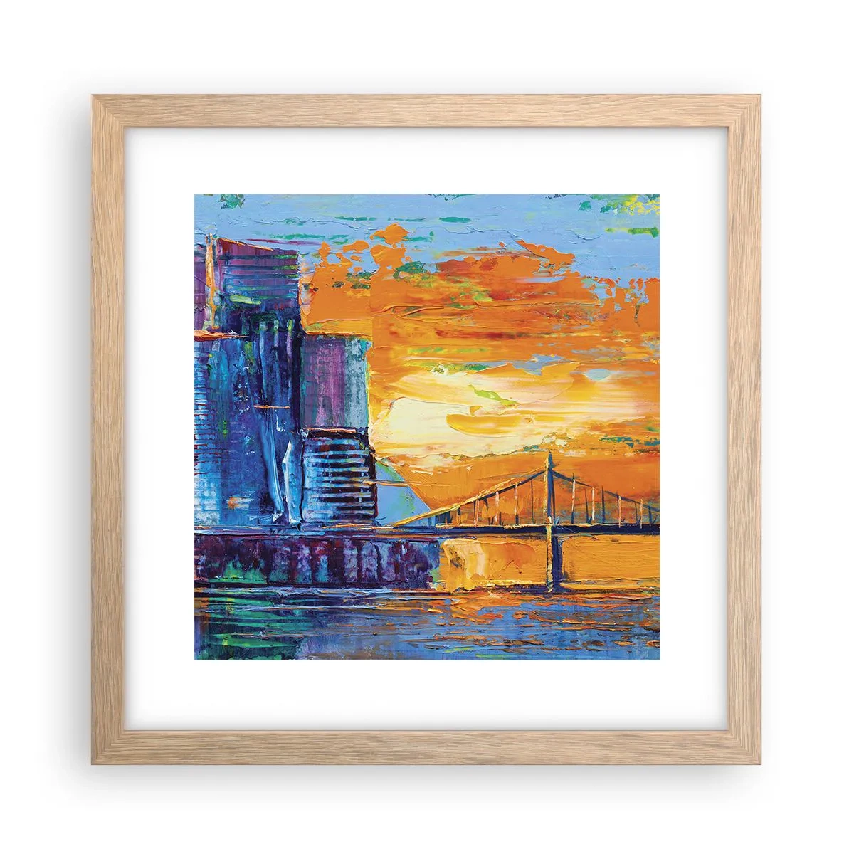 Plagát v ráme zo svetlého duba - Kultúra a príroda - 30x30 cm