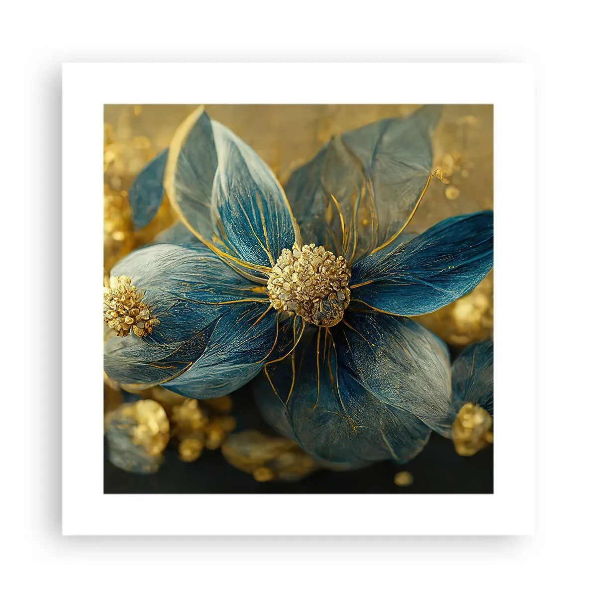 Plagát - Rozkvitnúť zlatom - 40x40 cm