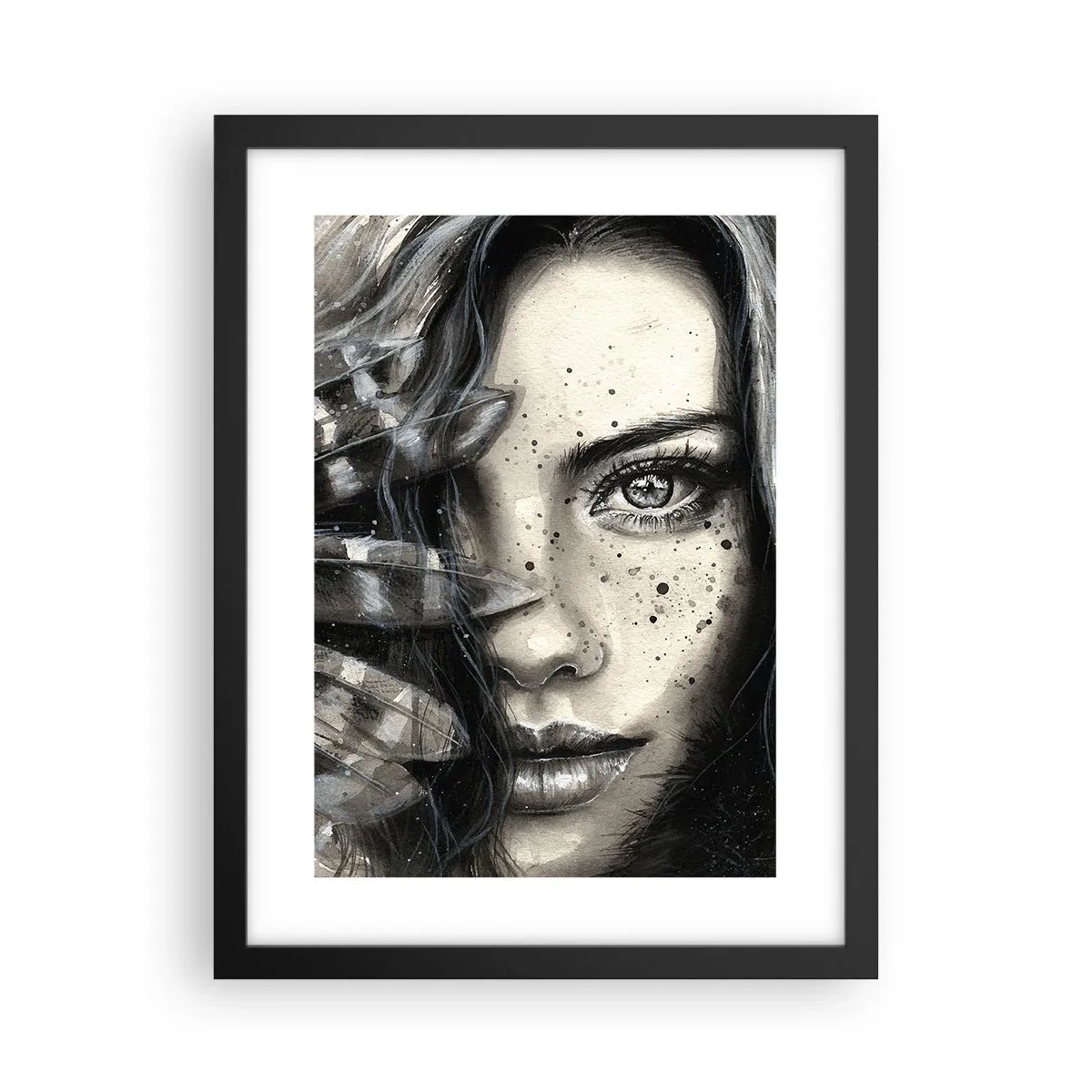 Plagát v čiernom ráme - Divoká krása - 30x40 cm