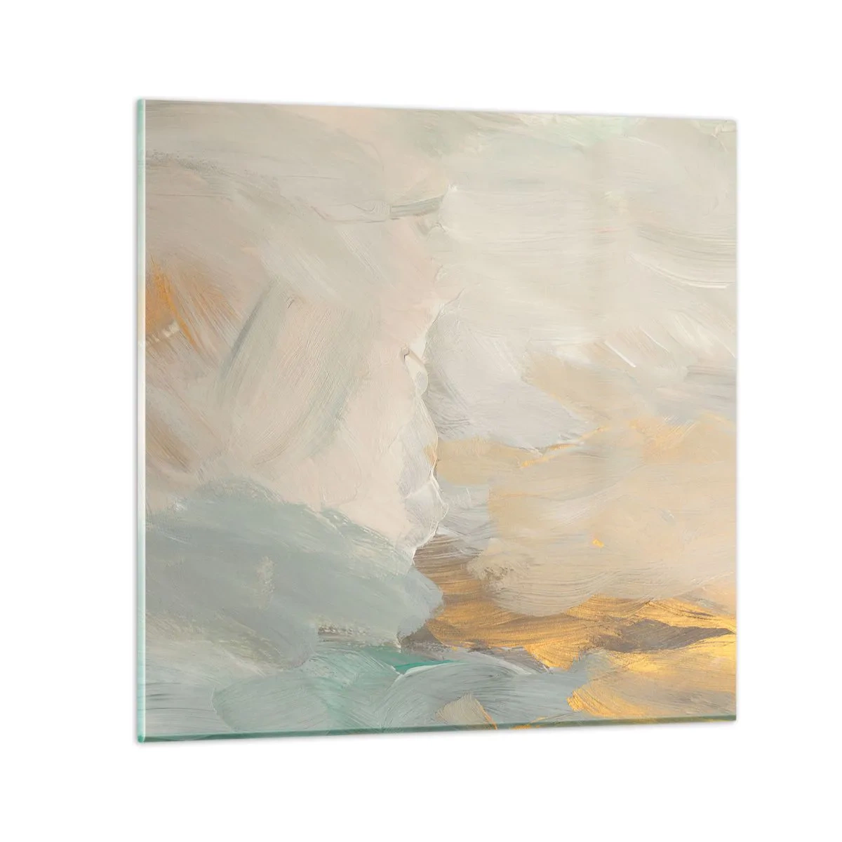 Obraz na skle - Abstrakcia – krajina nehy - 30x30 cm