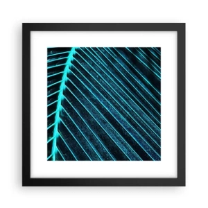 Plagát v čiernom ráme - Textúra zelene - 30x30 cm