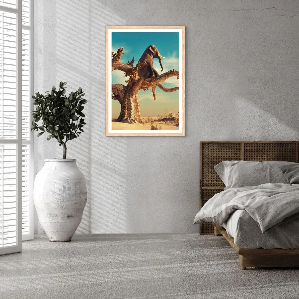 Plagát v ráme zo svetlého duba - Nový uhol pohľadu - 50x70 cm