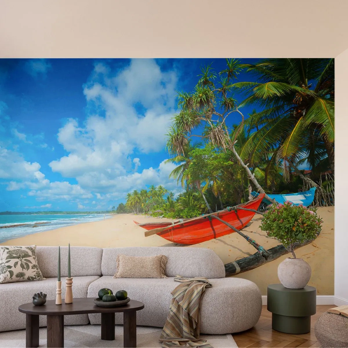 Fototapeta Premium Sand - Kúzlo trópov - Krajina, oceán, Exotická pláž - 400x280 cm