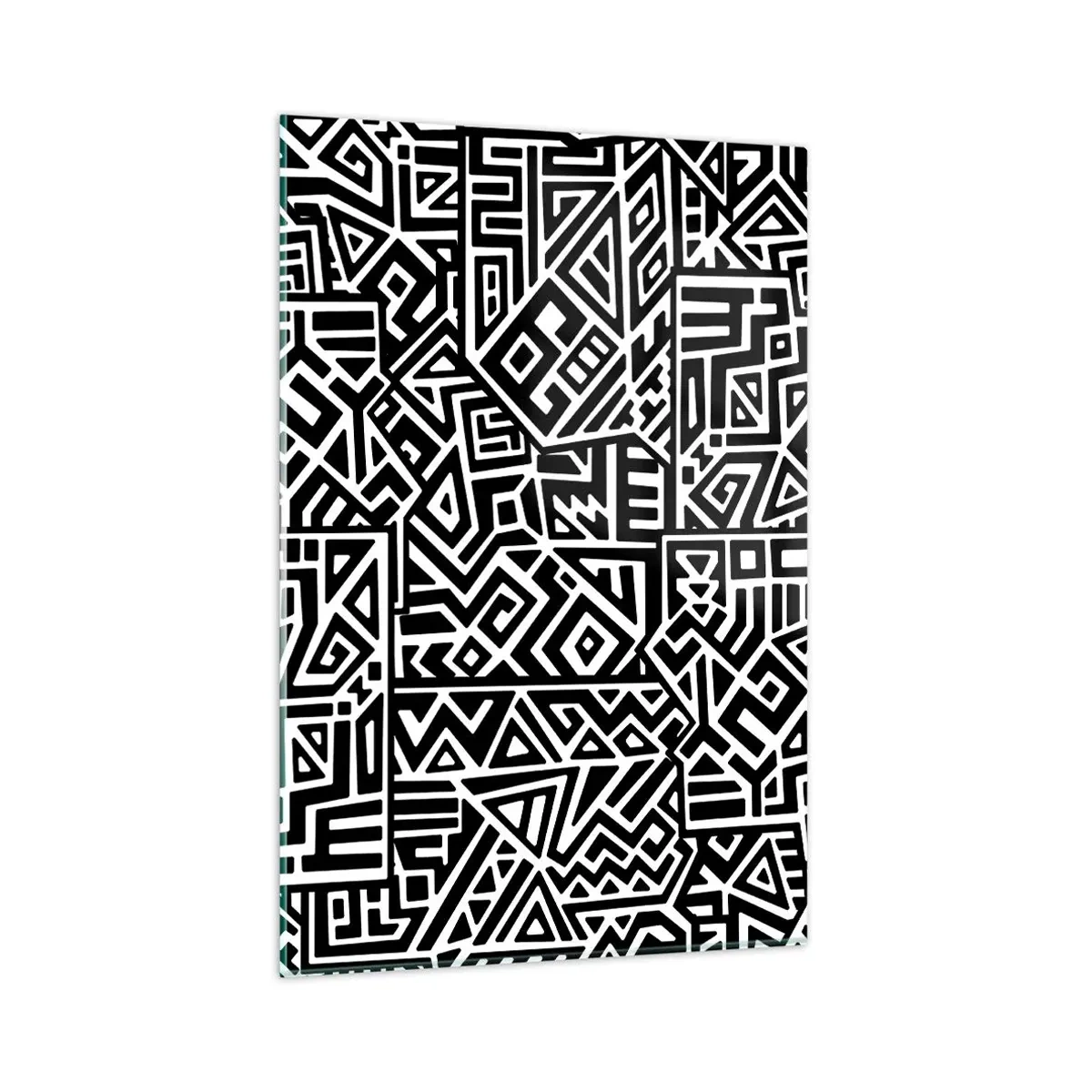 Obraz na skle - Predkolumbovská kompozícia - 80x120 cm