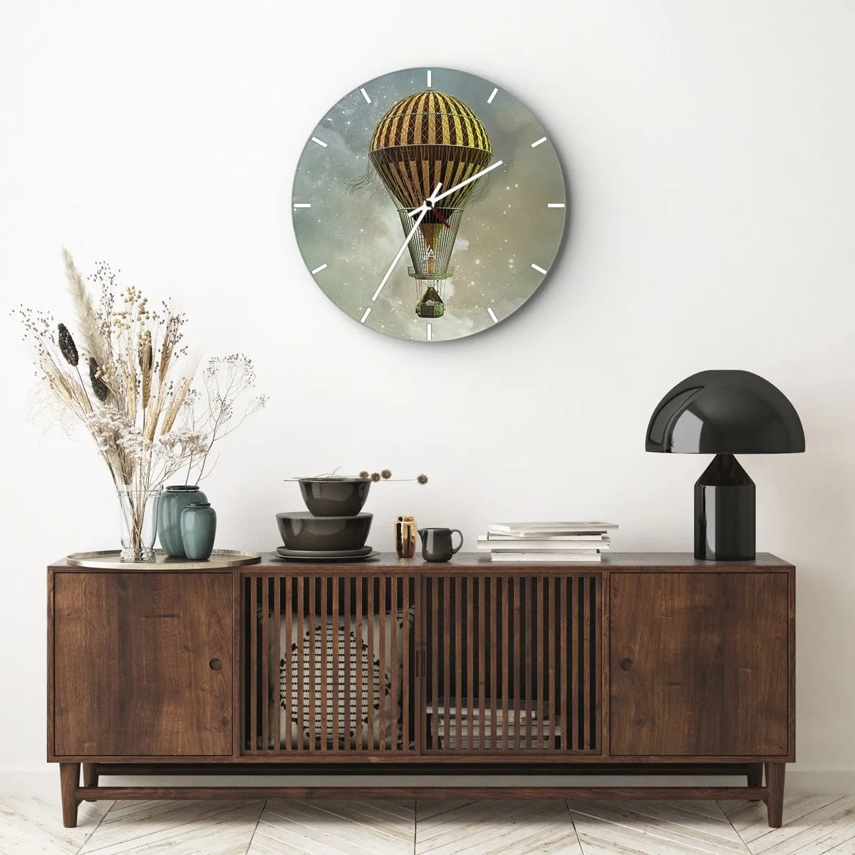 Nástenné hodiny - Priekopnícke lety - 30x30 cm