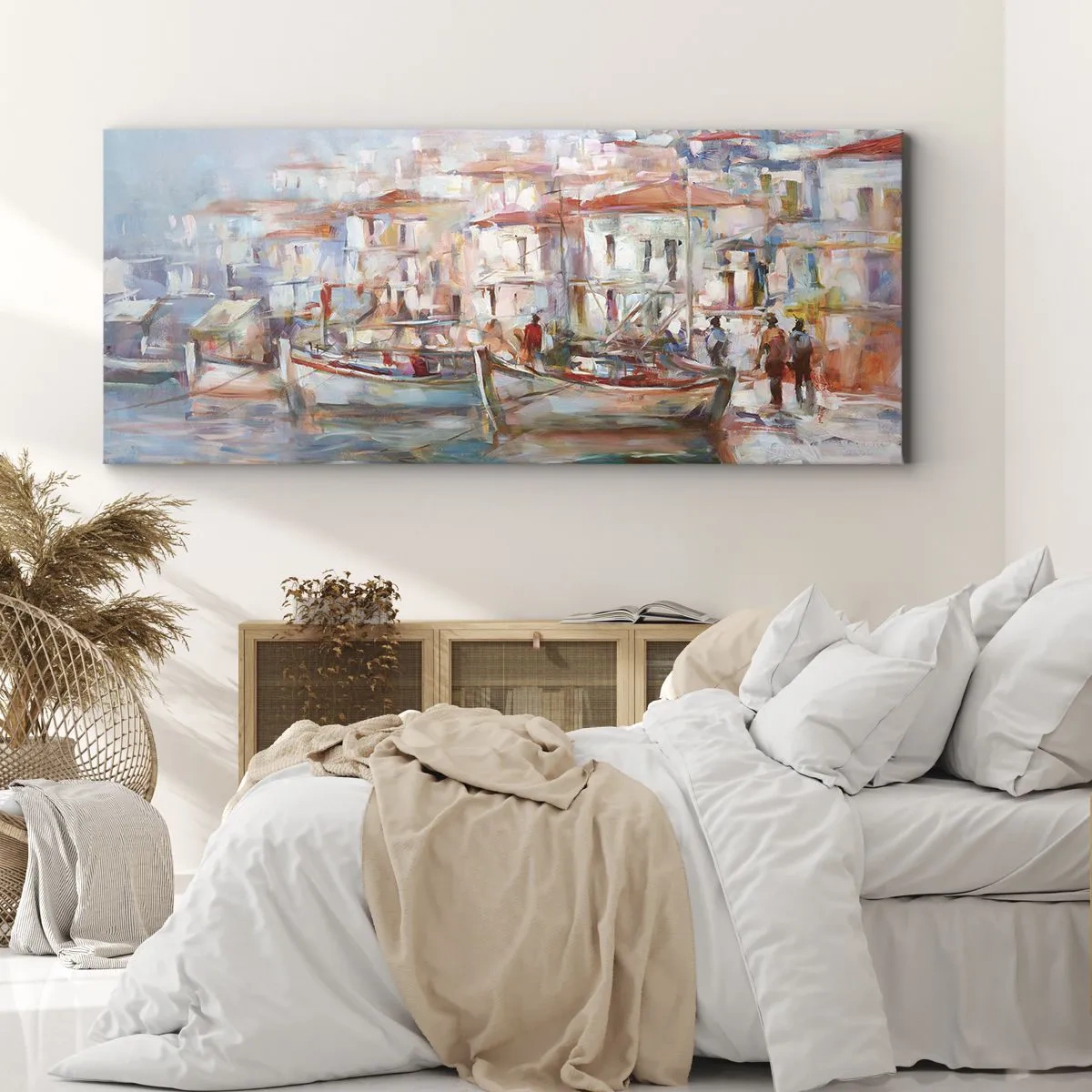 Obraz na plátne - Pastelová dovolenka - 160x50 cm