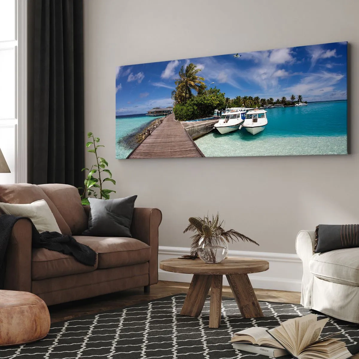 Obraz na plátne - A predsa raj existuje - 100x40 cm