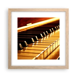 Plagát v ráme zo svetlého duba - Neobmedzené možnosti - 30x30 cm