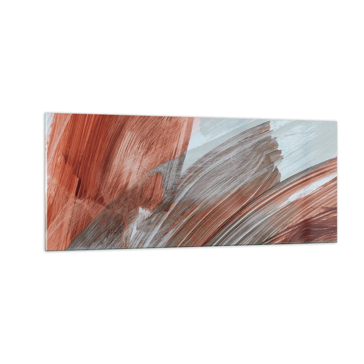 Obraz na skle - Jesenná veterná abstrakcia - 100x40 cm
