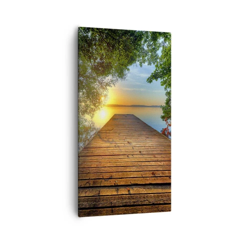 Obraz na plátne - Neponáhľaj sa, posaď sa - 55x100 cm