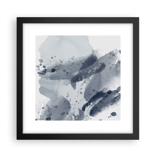 Plagát v čiernom ráme - Štúdia o povahe vody - 30x30 cm