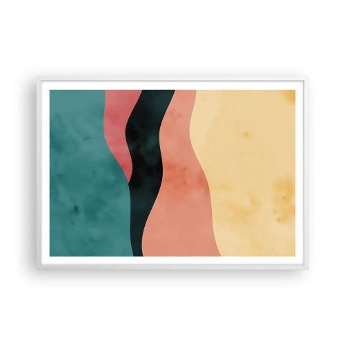 Plagát v bielom ráme - Kompatibilný nesúlad - 100x70 cm