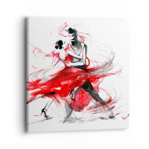 Obraz na plátne - Tango - rytmus náruživosťou - 40x40 cm