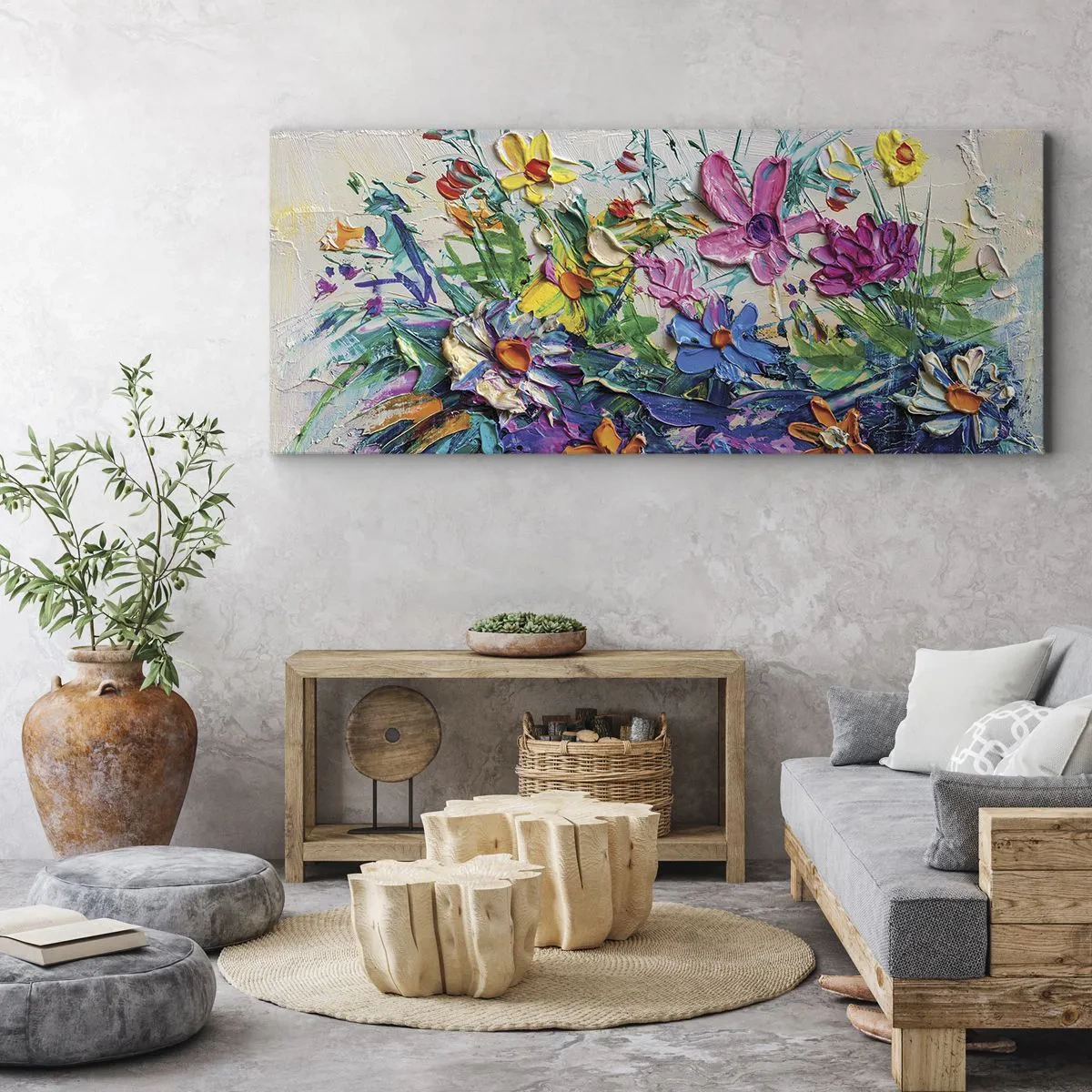 Obraz na plátne - Vôbec nie zátišie - 90x30 cm