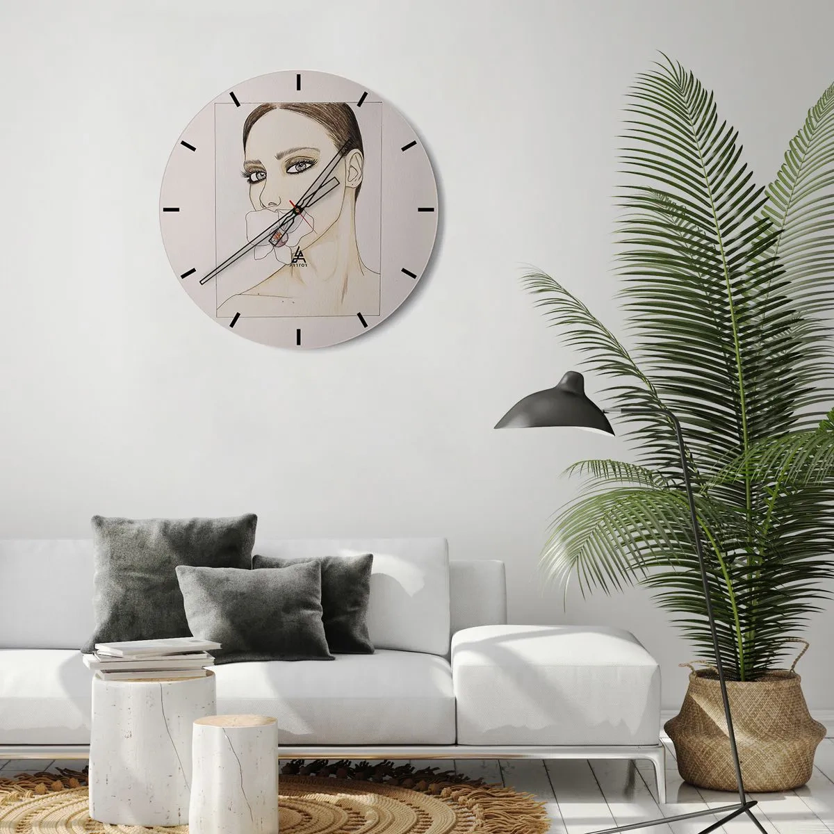 Nástenné hodiny - Oceánske vlny narážajúce na zlatú pláž, pohľad z vtáčej perspektívy - 30x30cm - Symbol elegancie a krásy - Moderná nástenná dekorácia do obývacej izby, kuchyne a spálne ARTTOR