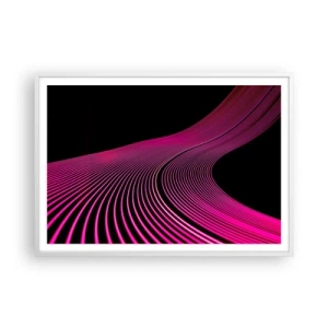 Plagát v bielom ráme - Bulvár svetla - 100x70 cm