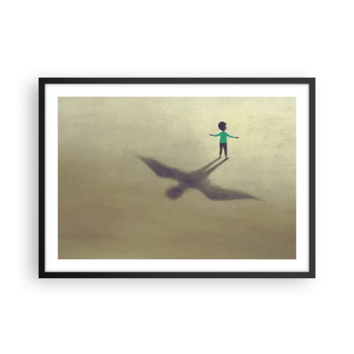 Plagát v čiernom ráme - Hrdina budúcnosti - 70x50 cm