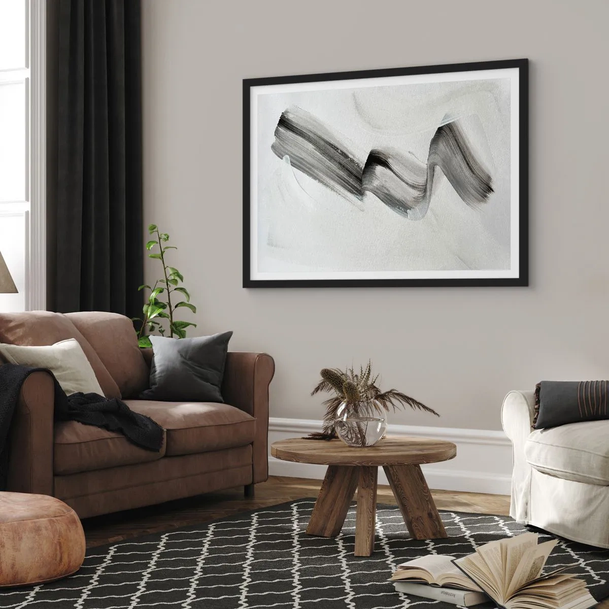 Plagát v čiernom ráme - Len tak pre radosť - 50x40 cm