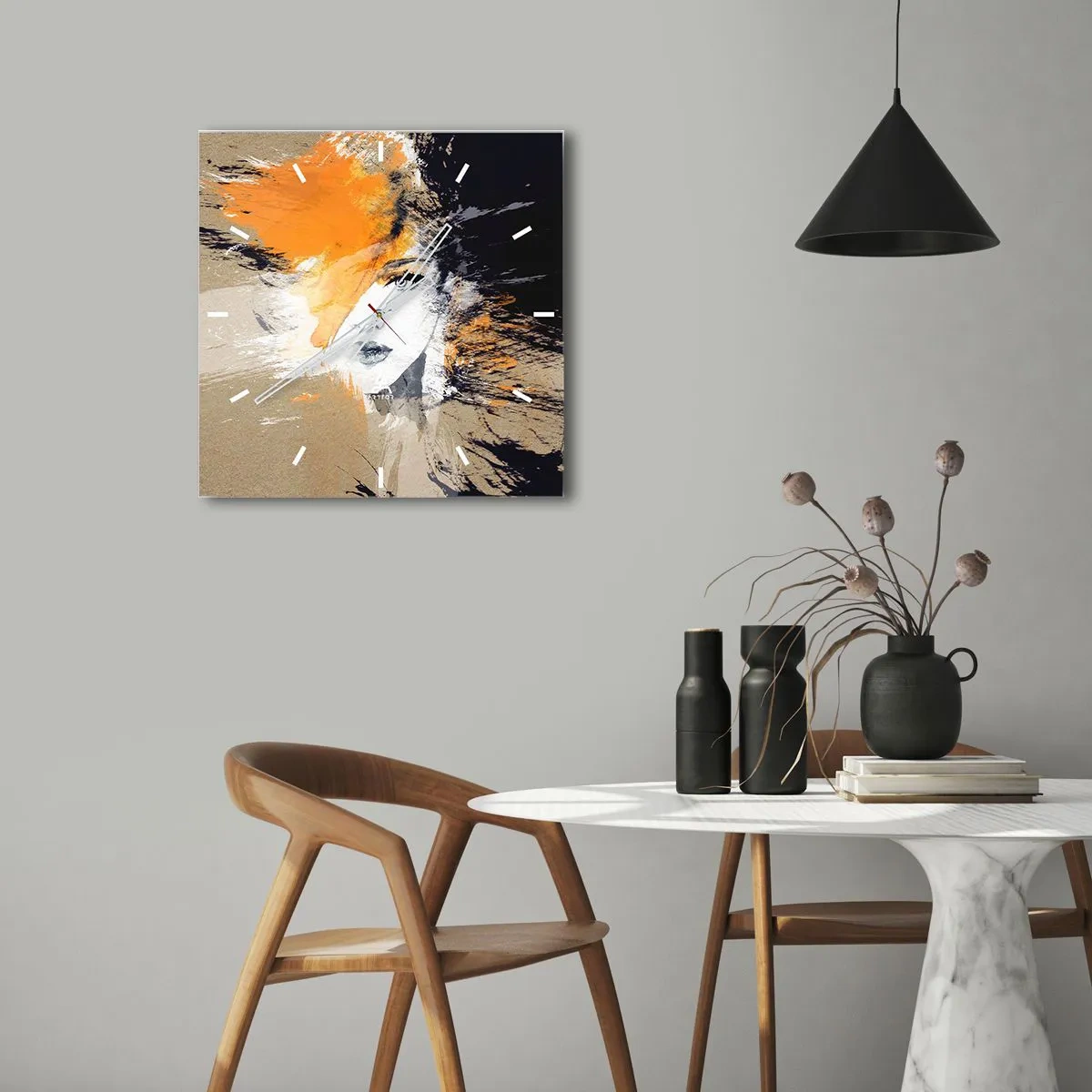 Nástenné hodiny - A je svetlo - 30x30 cm