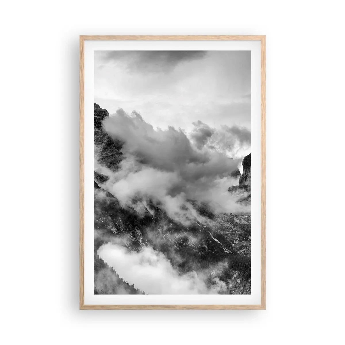 Plagát v ráme zo svetlého duba - Krásne a kruté - 61x91 cm