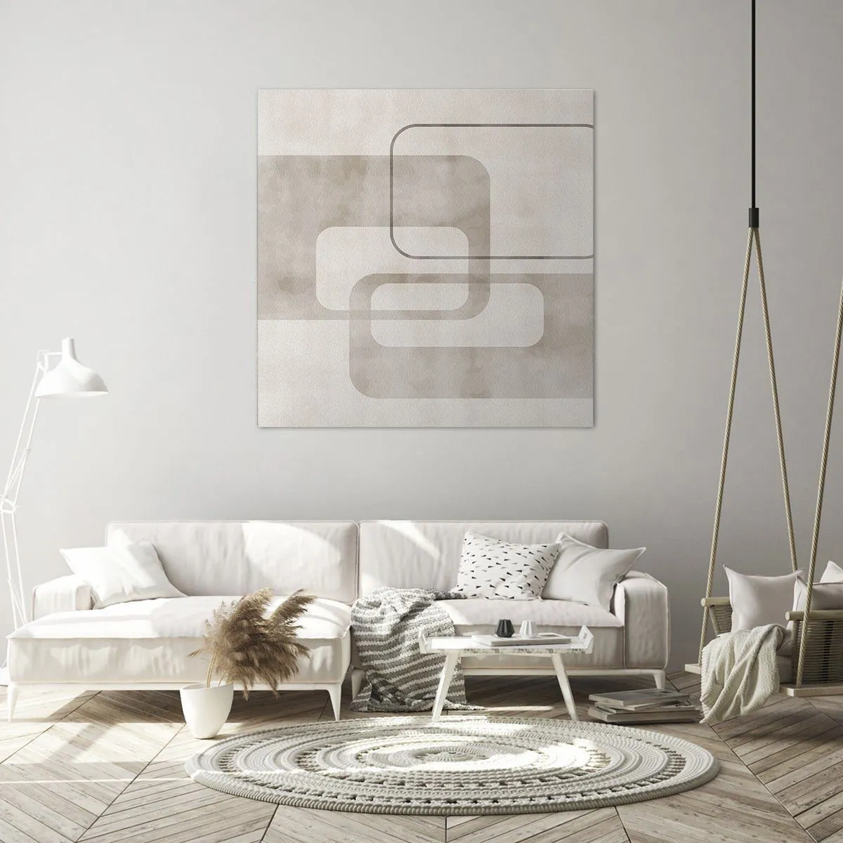 Obraz na plátne - Geometrická fúga - 50x50 cm