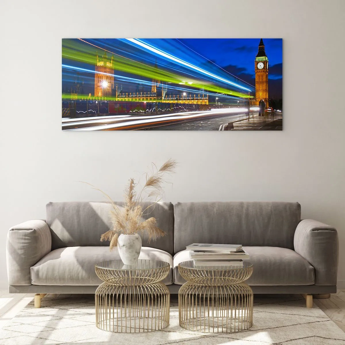Obraz na skle - Pod dohľadom Big Bena - 100x40 cm