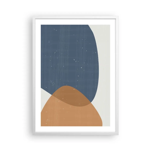 Plagát v bielom ráme - Ovály a vplyvy - 50x70 cm