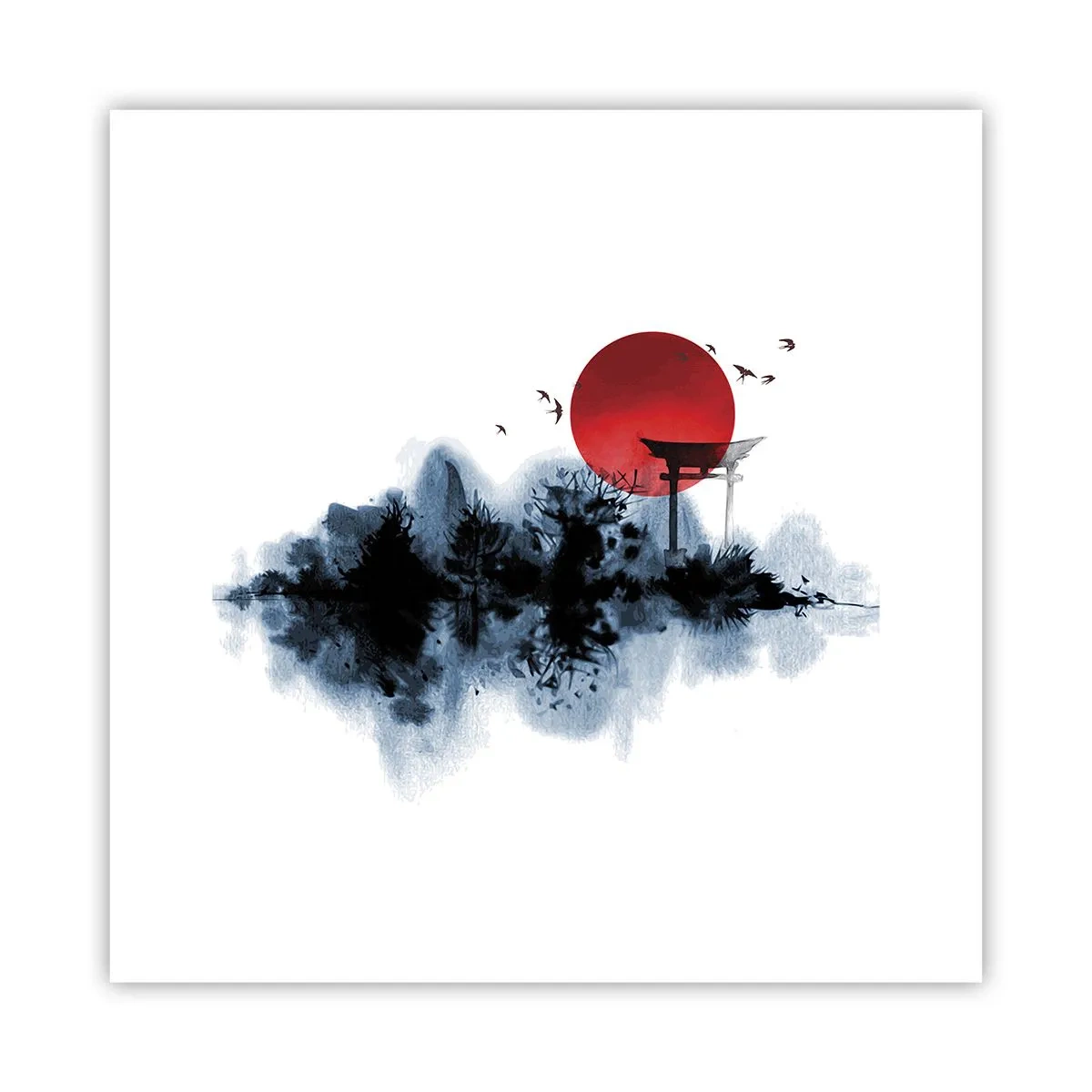 Plagát - Japonský pohľad - 30x30 cm