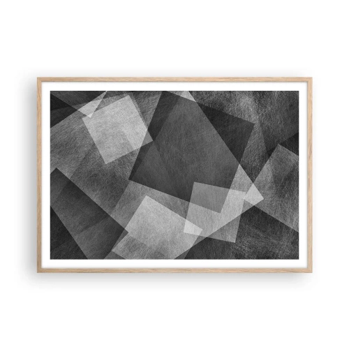 Plagát v ráme zo svetlého duba - Odveký symbol trvalosti a poriadku - 100x70 cm