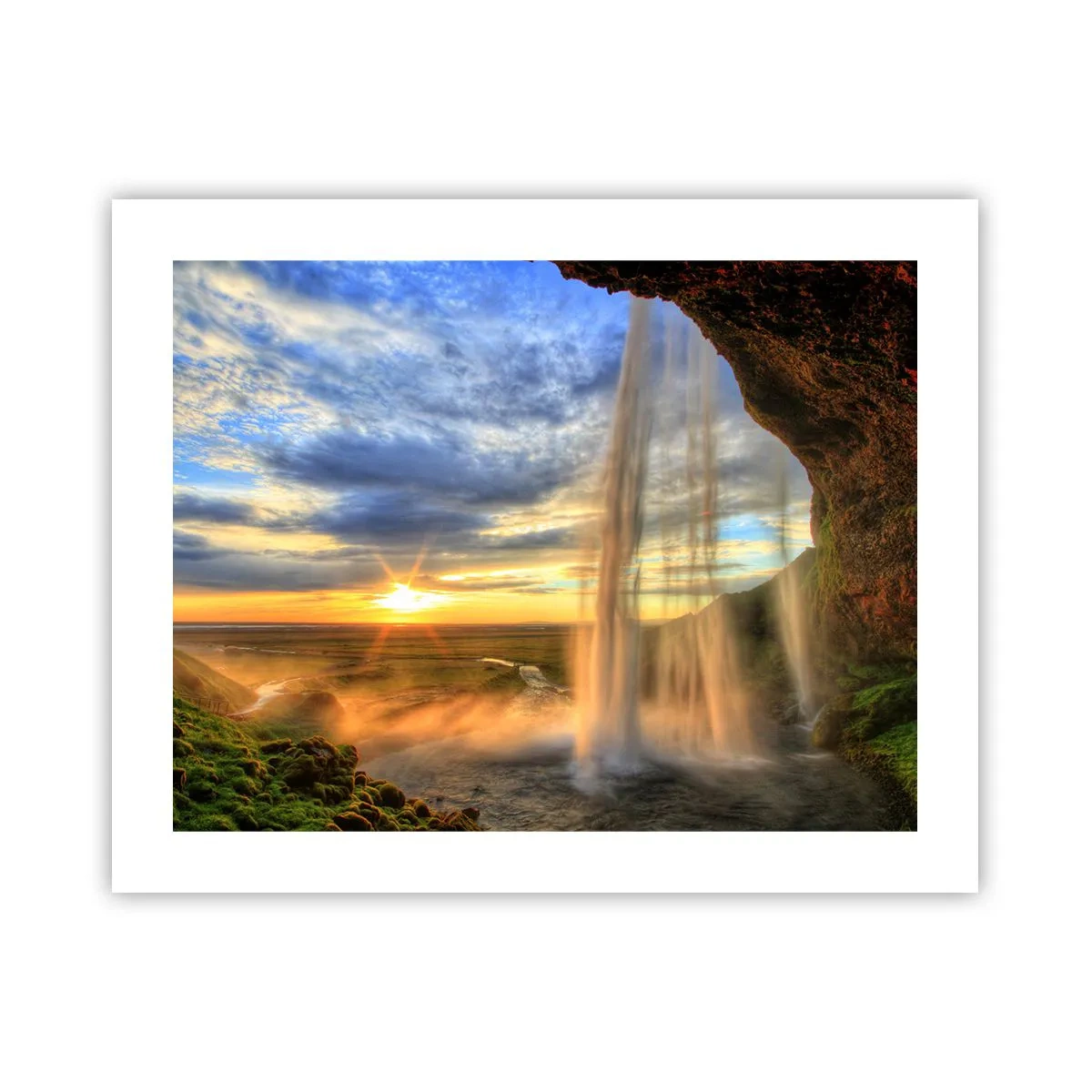 Plagát - Svet za závojom kvapiek  - 50x40 cm