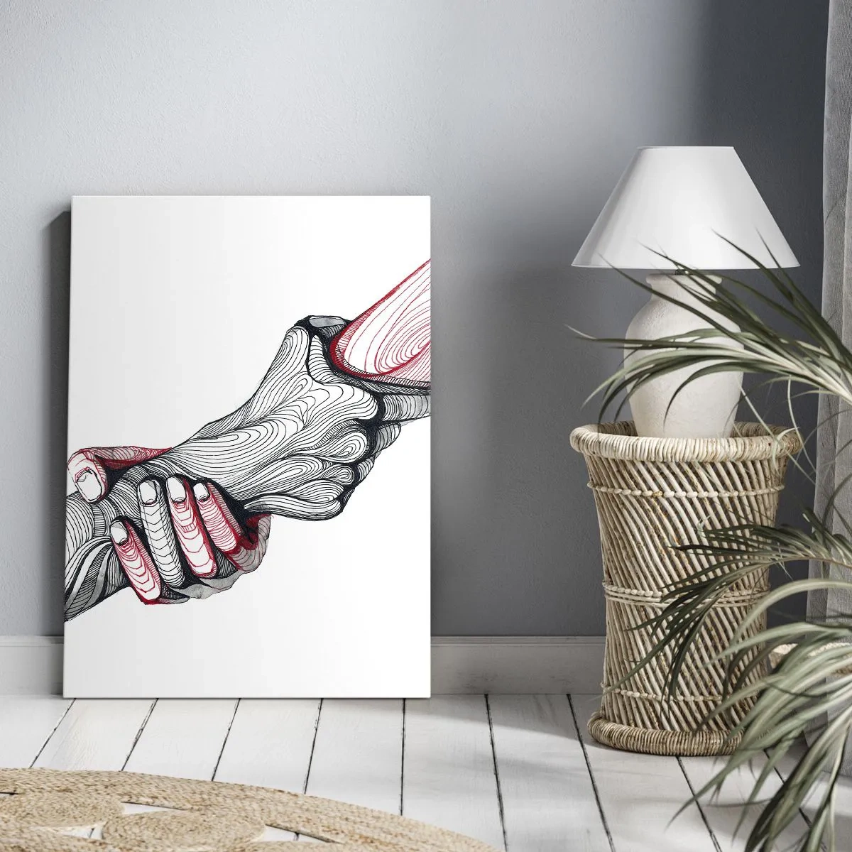 Obraz na plátne - Ste v dobrých rukách - 45x80 cm