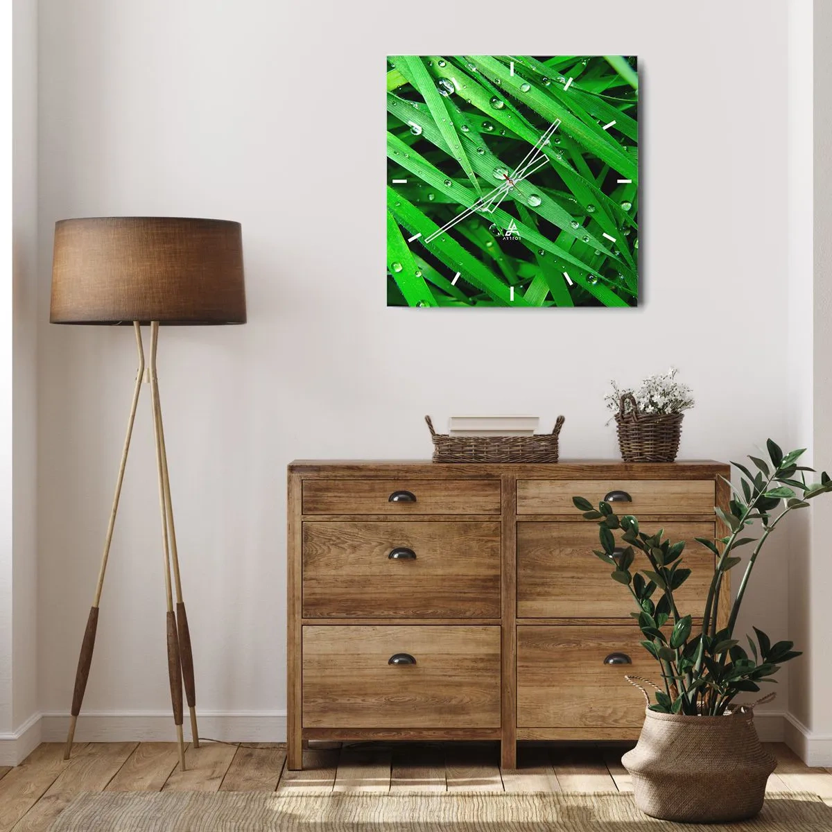 Nástenné hodiny - Hrajte na zelenú - 40x40 cm