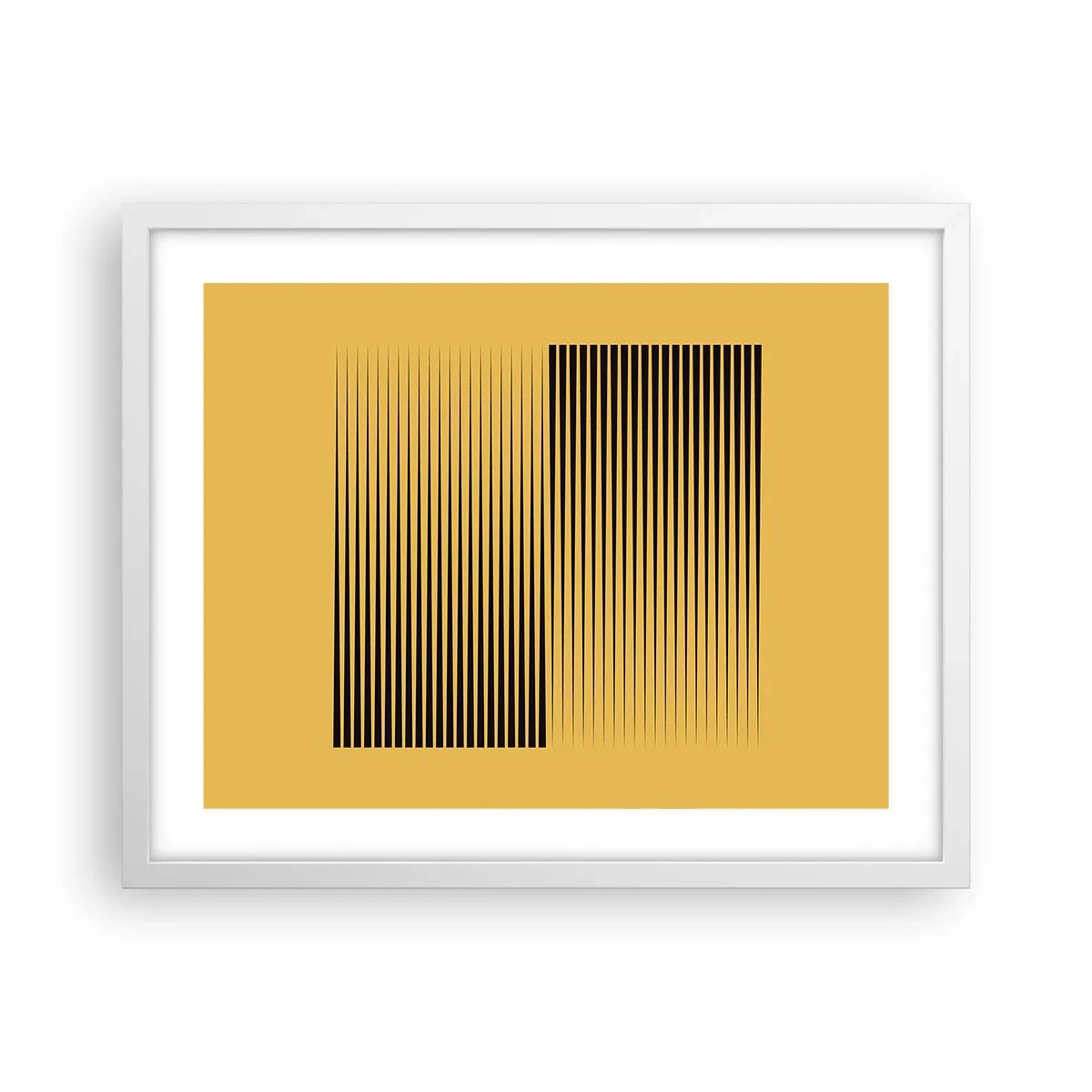 Plagát v bielom ráme - Štvorec protikladov - 50x40 cm