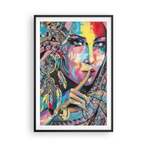 Plagát v čiernom ráme - Mlč, než pochopíš - 61x91 cm
