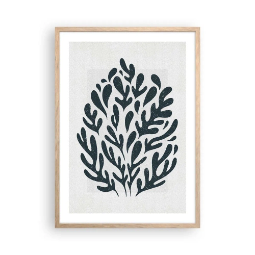 Plagát v ráme zo svetlého duba - Tvary prírody - 50x70 cm