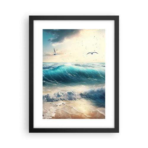 Plagát v čiernom ráme - Šušťanie len pre teba - 30x40 cm