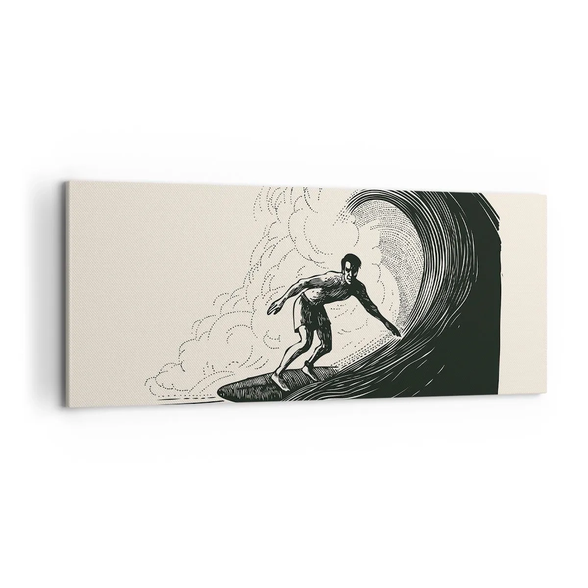 Obraz na plátne - Kráľ vĺn - 100x40 cm
