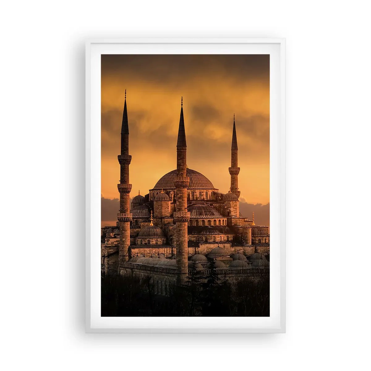 Plagát v bielom ráme - Boh je veľký - 61x91 cm