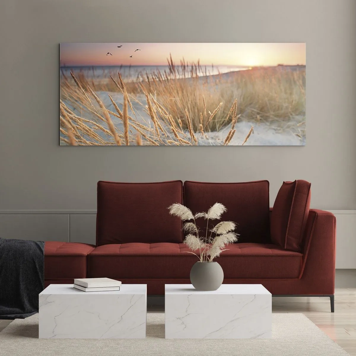 Obraz na skle - Baltská uspávanka - 120x50 cm