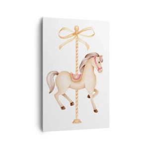 Obraz na plátne - Elegantným klusom - 80x120 cm